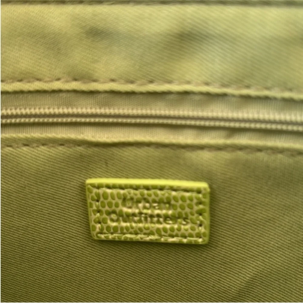 Urban Outfitters Green Faux Snakeskin Shoulder Bag Silver Hardware